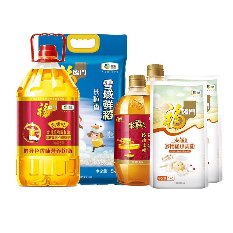 福临门油米油面组合8.6L+7kg