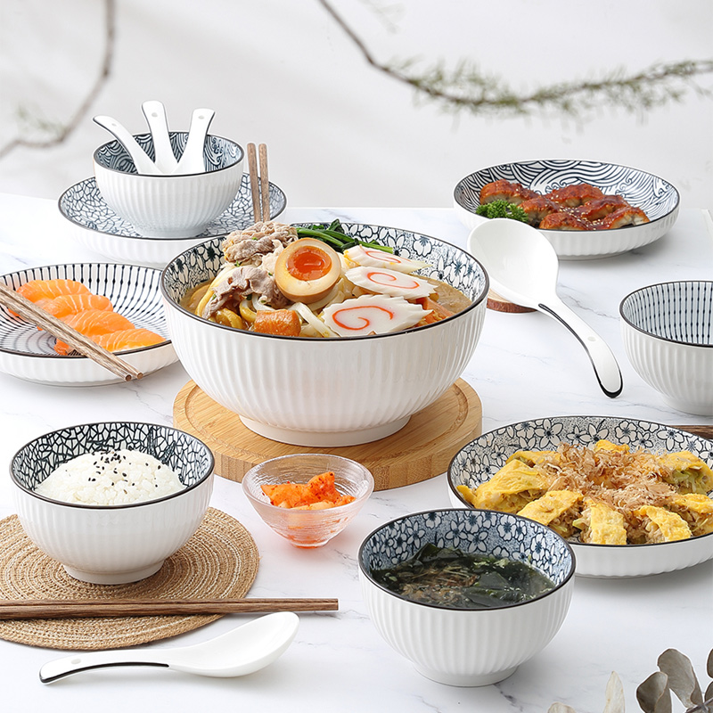 谷田陶瓷餐具十八件套
