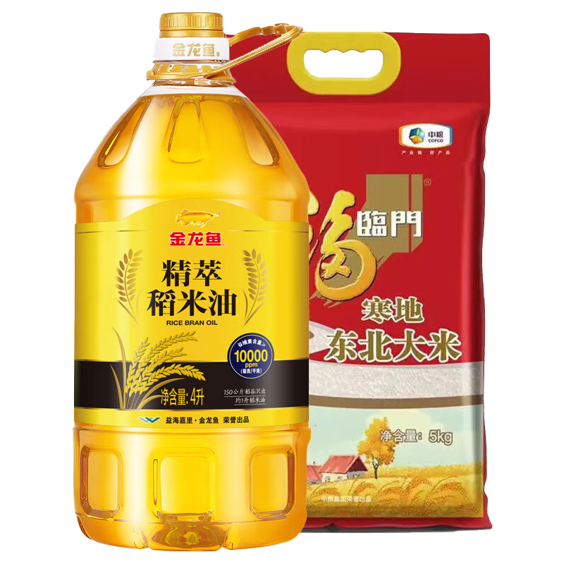 金龙鱼/福临门米油组合4L+5kg
            