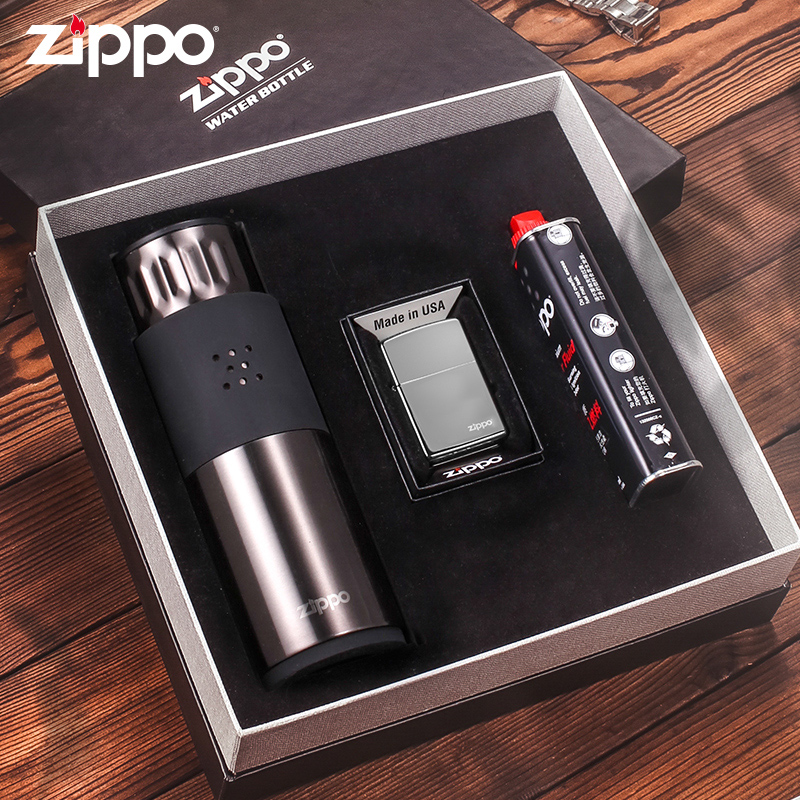 ZIPPO城市系列火机水杯礼盒套装